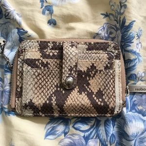 Hobo Keychain Wallet Snake Print